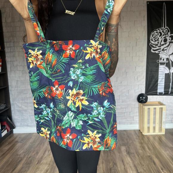 AEO “Why the Hell Not” Tropical Tote Bag - Picture 3 of 6